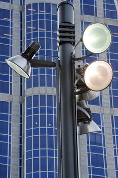 New lightning equipment in the city of Rotterdam, the Netherlands