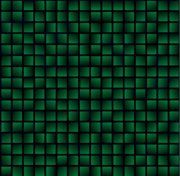 Abstract geometrical seamless pattern with rectagles. Green light checked background.