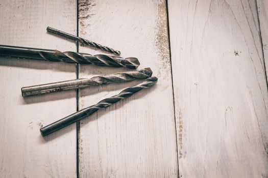 Group of  old oxide old tools.