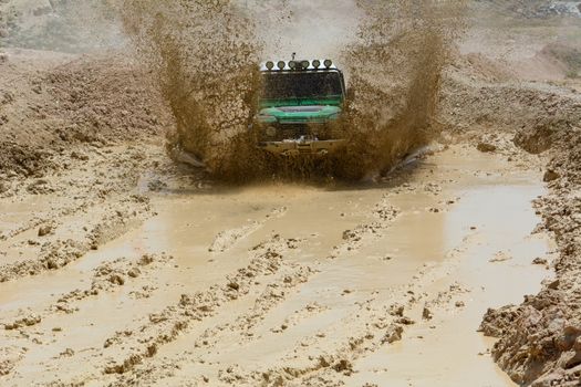 land vehicle in muds