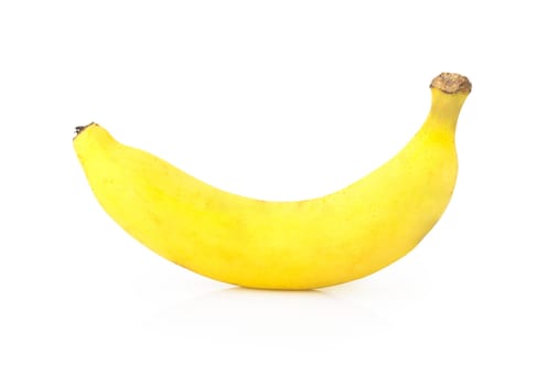 Banana on white background, healthy fruit concept