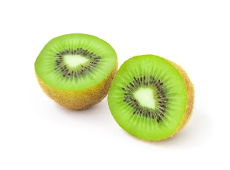 Kiwi fruit on white background, healthy food concept