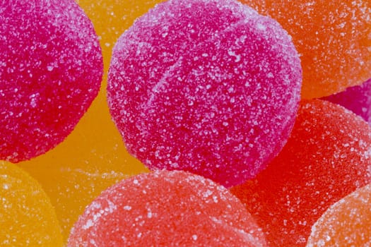 Sweet Background of Marmalade Candy Balls