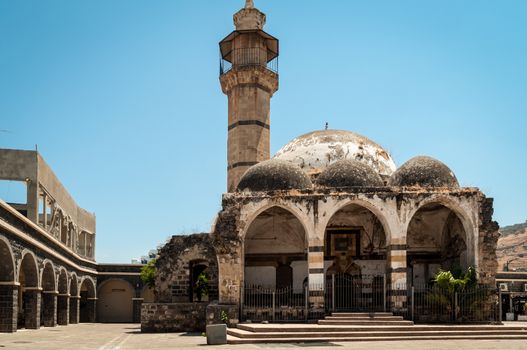 Old mosque in the historical part of Tiberias . Israel .