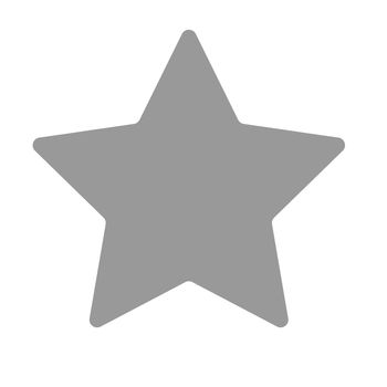 Isolated gray and black star icon, ranking mark. Modern simple favorite sign, decoration symbol for website design, web button, mobile app.