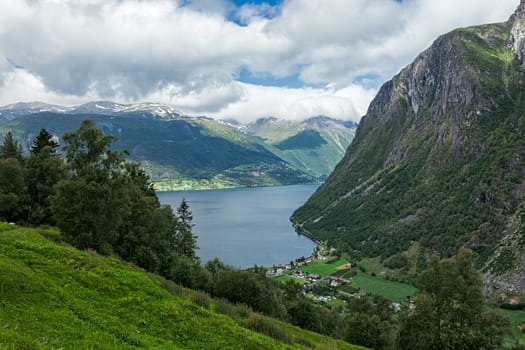 Norddal seen from above, Norway