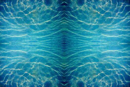 Close up of a blue water surface as a background image.