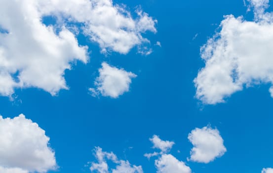Blur clouds on the sky with sun light
