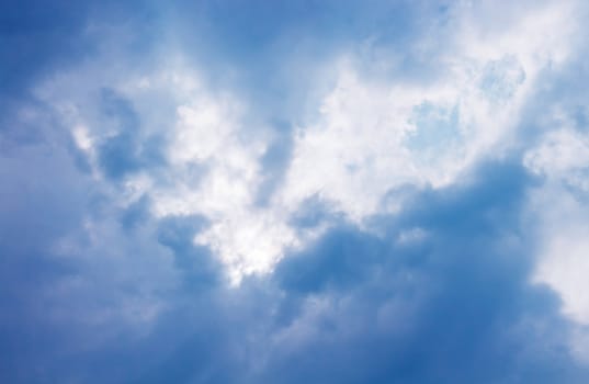 Blur clouds on the sky