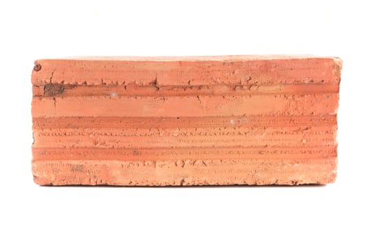 New red brick on white background