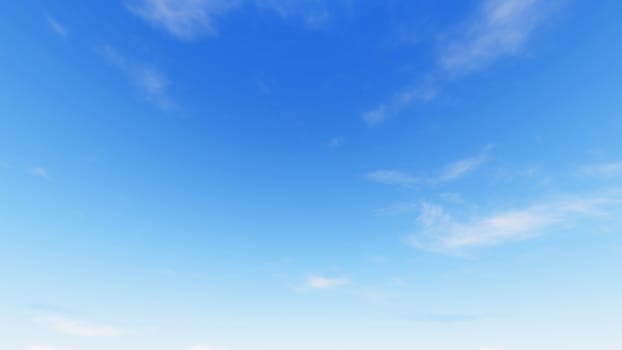 Cloudy blue sky abstract background, blue sky background with tiny clouds, 3d illustration