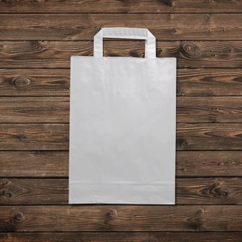light poly bag for shopping on a light background