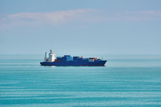 Big Container Ship in the Black Sea