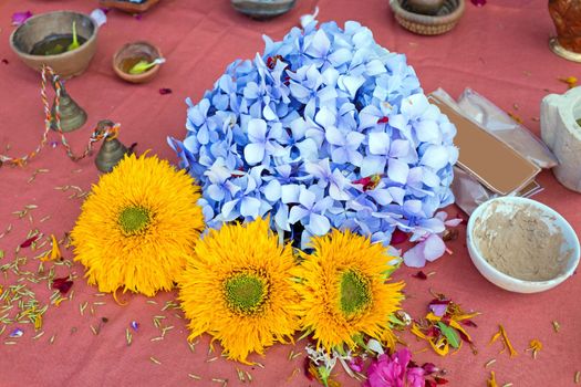 Attributes for doing a puja in Rishikesh India