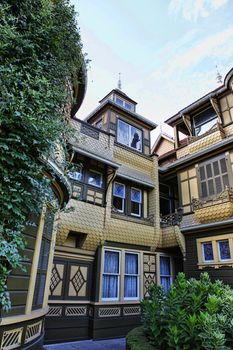 The Winchester Mystery House - the house number 525 on Winchester Boulevard in San Jose