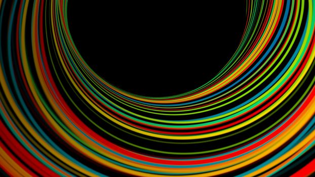 Abstract background with bend lines. 3d rendering