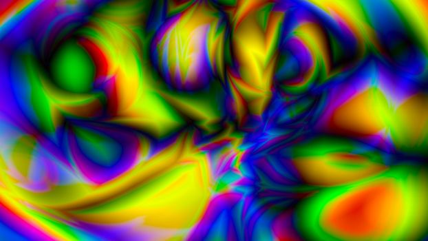 Abstract background with psychedelic art. 3d rendering