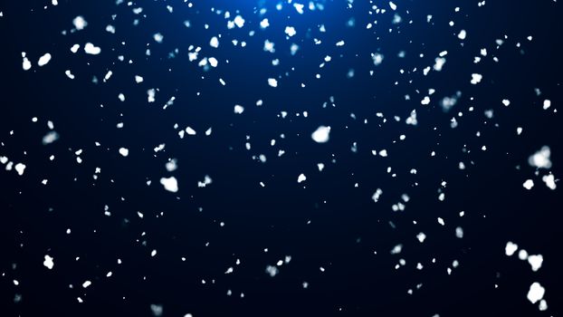 Abstract background with snow. Digital 3d rendering