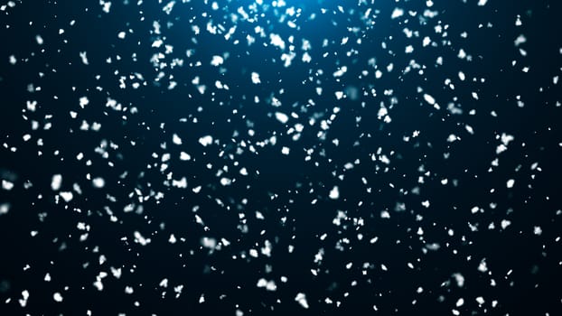 Abstract background with snow. Digital 3d rendering