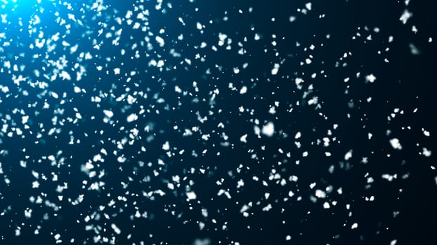 Abstract background with snow. Digital 3d rendering