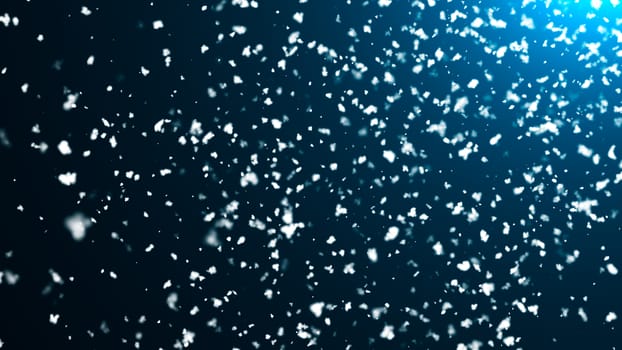 Abstract background with snow. Digital 3d rendering