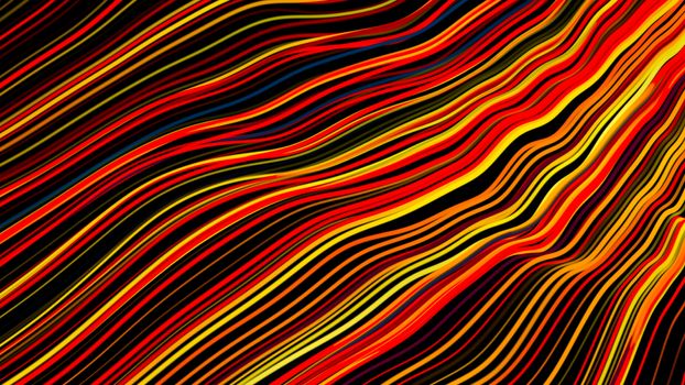 Abstract background with wave lines. 3d rendering