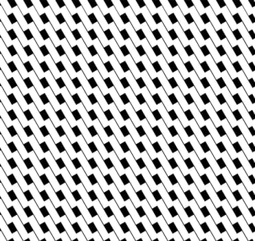 Abstract geometrical seamless pattern with rectagles. Black and white checked background endless pattern