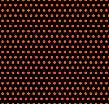 Halloween polka dot background. Orange and black dark endless seamless texture. Thanksgivings day cute pattern