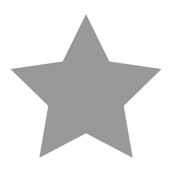 Isolated gray and black star icon, ranking mark. Modern simple favorite sign, decoration symbol for website design, web button, mobile app.