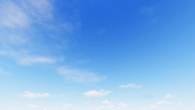 Cloudy blue sky abstract background, blue sky background with tiny clouds, 3d illustration