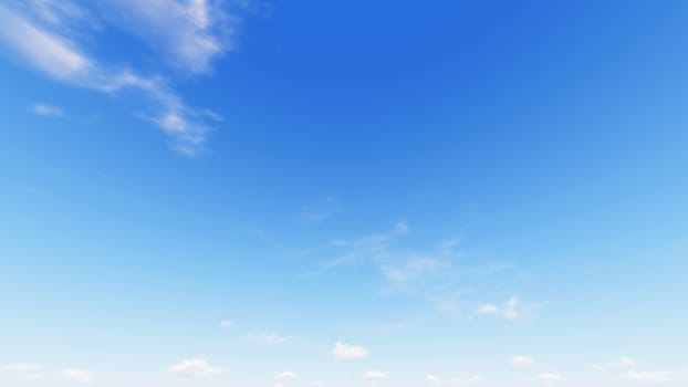 Cloudy blue sky abstract background, blue sky background with tiny clouds, 3d illustration