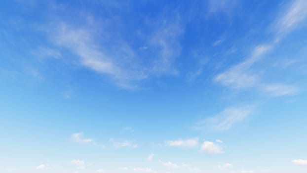 Cloudy blue sky abstract background, blue sky background with tiny clouds, 3d illustration