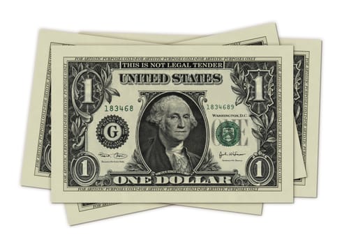 Photo Illustration of U.S. one dollar bills retouched and re-illustrated to create short dollar bills.