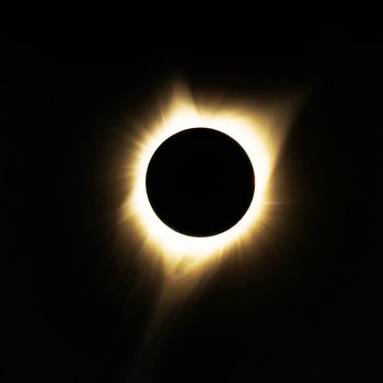 Total Solar Eclipse, Oregon, USA, Color Image