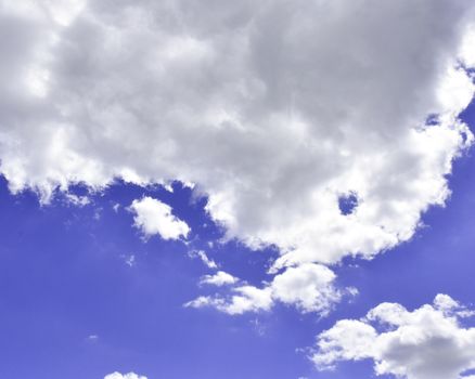 Blue sky with clouds photo. Beautiful picture, background, wallpaper 
