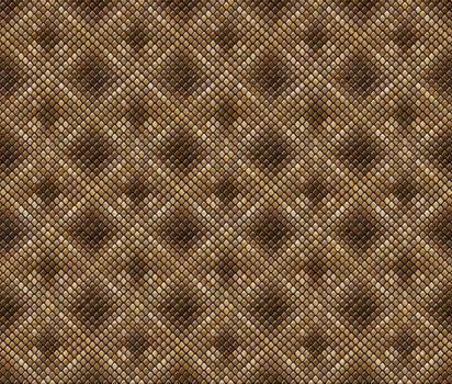 Digital illustration of a snake skin patten.