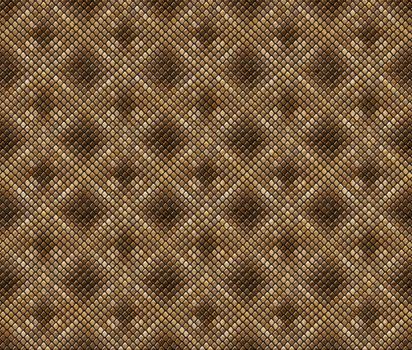 Digital illustration of a snake skin patten.