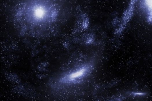 Stars and galaxy space starry sky night background. Universe filled with stars illustration.
