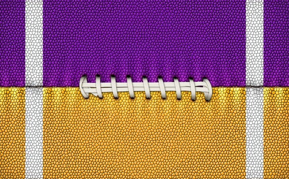 Digital Illustration of a footballÕs texture, laces, and stripes to use as a background for text or other graphics.         