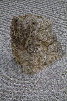 Japanese Garden and stone grey