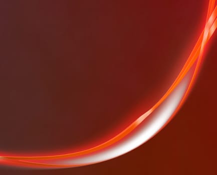 orange abstract background with shiny ribbon, beautiful banner wallpaper design illustration 