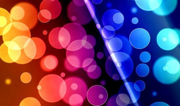 Christmas bokeh abstract background, beautiful banner wallpaper design illustration with lights