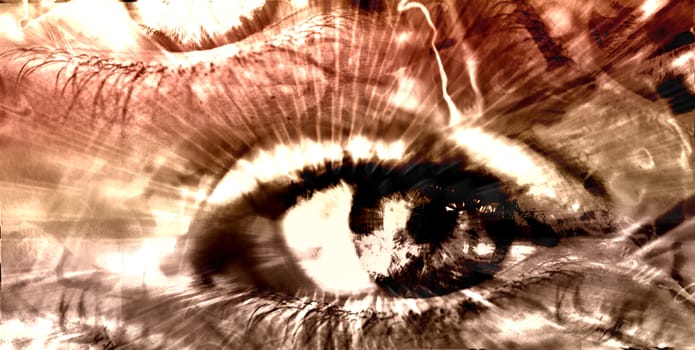 Human eye abstract background