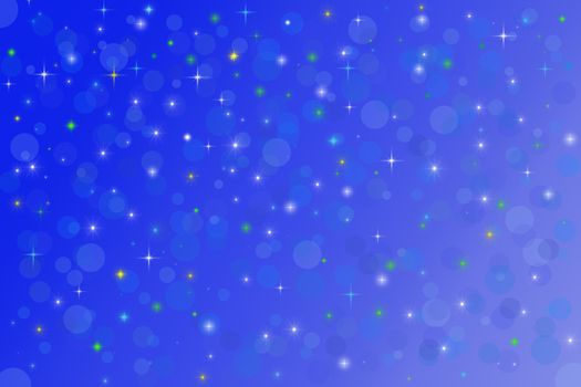 star and bokeh, abstract background, beautiful banner wallpaper design illustration 