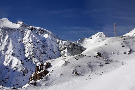 Russia. Caucasus. View on Elbrus Mount - the highest point of Europe