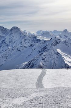 Russia. Caucasus. View on Elbrus Mount - the highest point of Europe