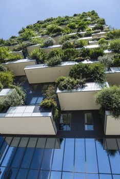 Modern, futuristic buildings named Vertical Wood in Mian.