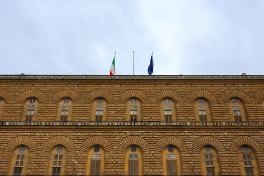 A view of Pitti palace, Florence, Italy