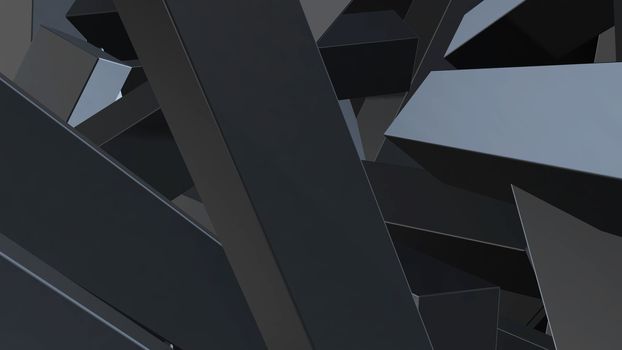 Abstract background with chaotic elements. 3d rendering.