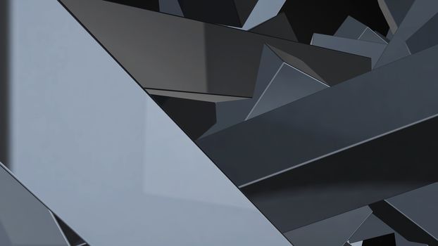 Abstract background with chaotic elements. 3d rendering.